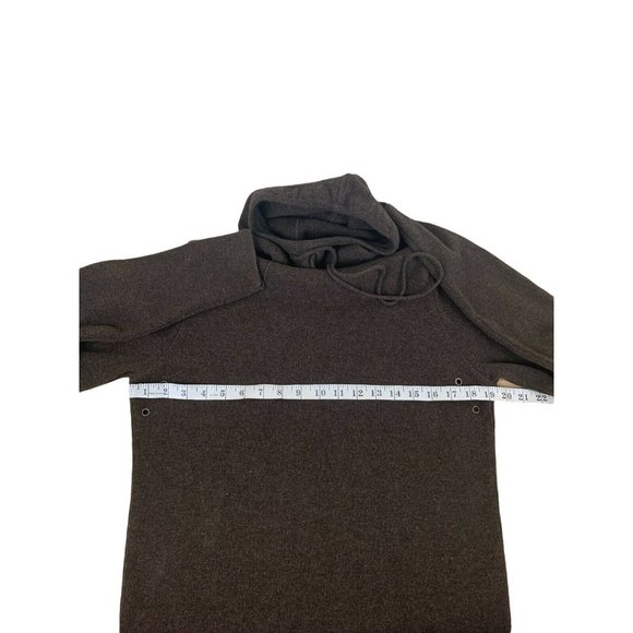 Burberry brown women’s pullover hoodie Sz M  Pure Wool Hoodie Distressed New Age - Picture 11 of 12